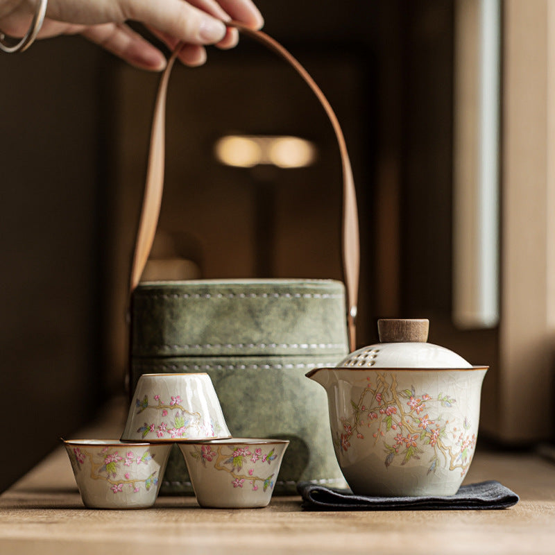 TangFusion Artisan Ru Kiln Travel Set