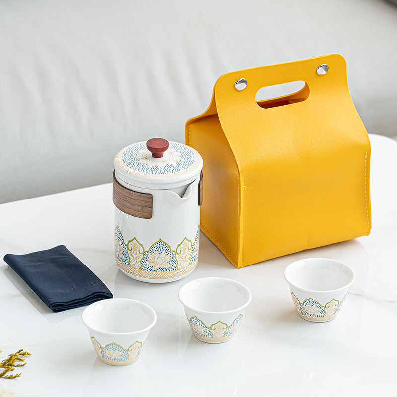 Oriental Artisan Premium Porcelain Travel Set