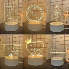 3D Message Board Night Light - Dear Eastern Lynn
