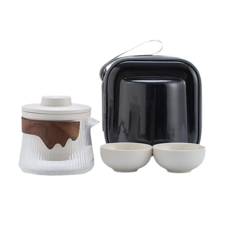 Tea Voyager Artisan Ceramic-Glass Travel Set