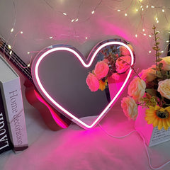 LED Mirror Neon Light