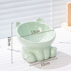 Ceramic Elevated Pet Bowl - Dear Eastern Lynn