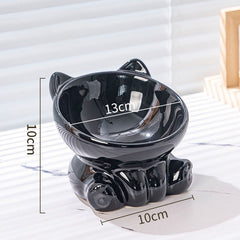 Ceramic Elevated Pet Bowl - Dear Eastern Lynn