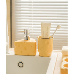 Cheese Ceramic Items in Bathroom - Dear Eastern Lynn