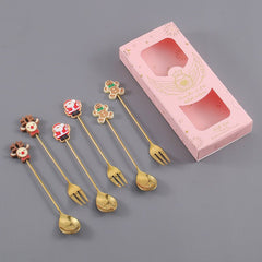 Christmas Character Spoon & Fork Set - Dear Eastern Lynn