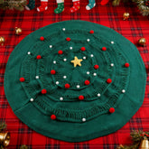 Cross - border ins Christmas tree blanket finished product to send girlfriends gifts Christmas tree blanket handwoven flower blanket nap - Dear Eastern Lynn