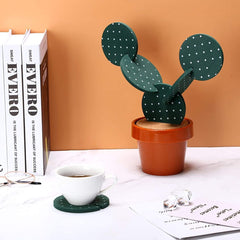 Polka Dot Cactus Coaster Set - Dear Eastern Lynn