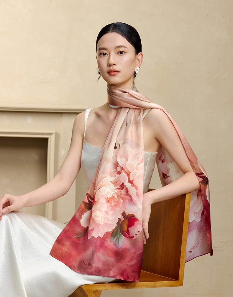 170x50cm Luxury Mulberry Silk Long Scarf - Dear Eastern Lynn