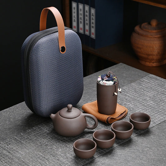 ZenWayfarer Artisan Zisha Travel Set