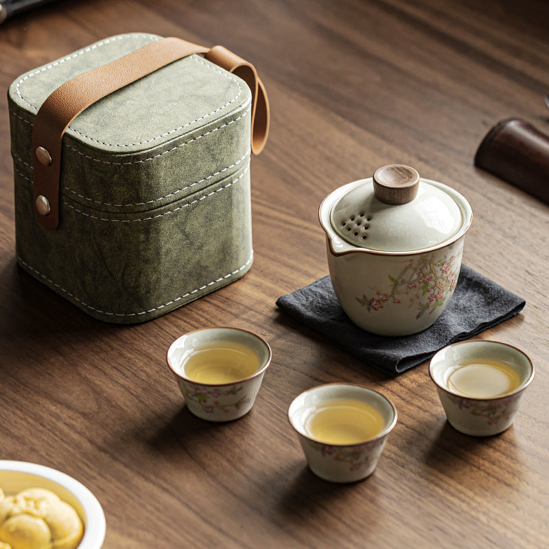 TangFusion Artisan Ru Kiln Travel Set