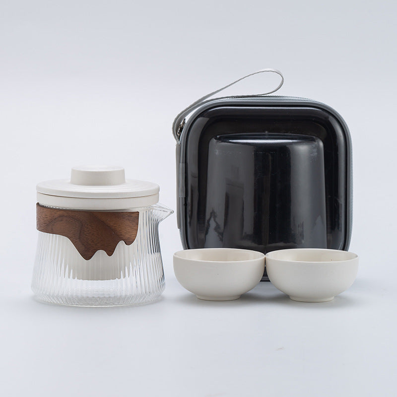 Tea Voyager Artisan Ceramic-Glass Travel Set