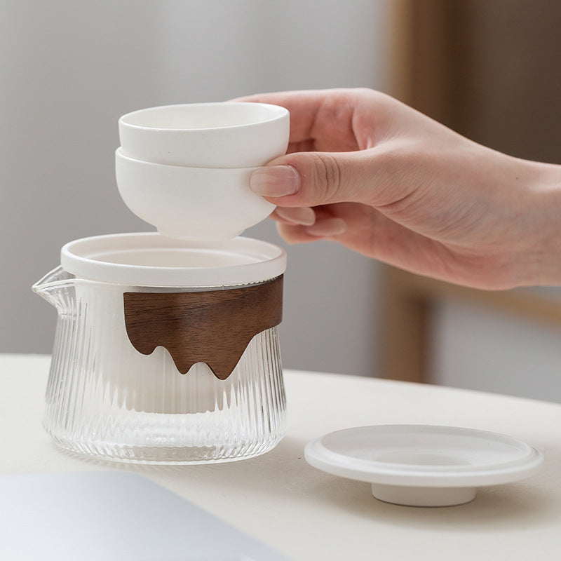 Tea Voyager Artisan Ceramic-Glass Travel Set