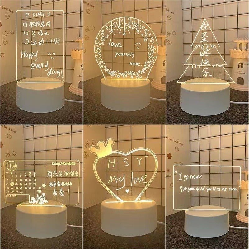 3D Message Board Night Light - Dear Eastern Lynn