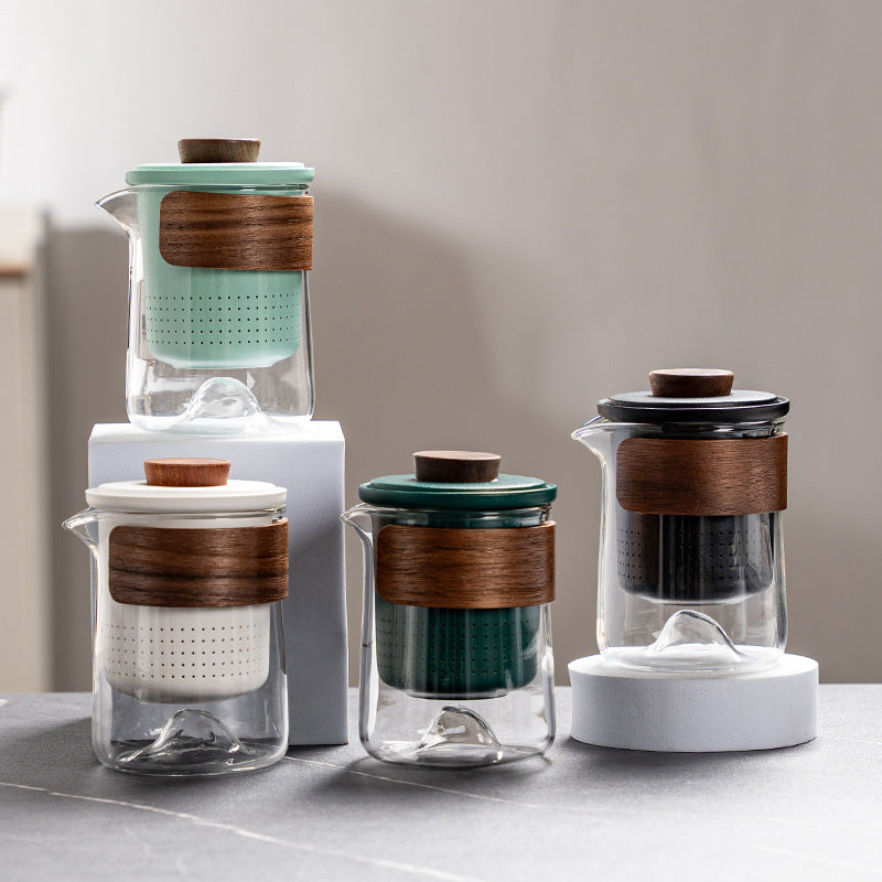 Premium Folding Design Ceramic Travel Tea Set