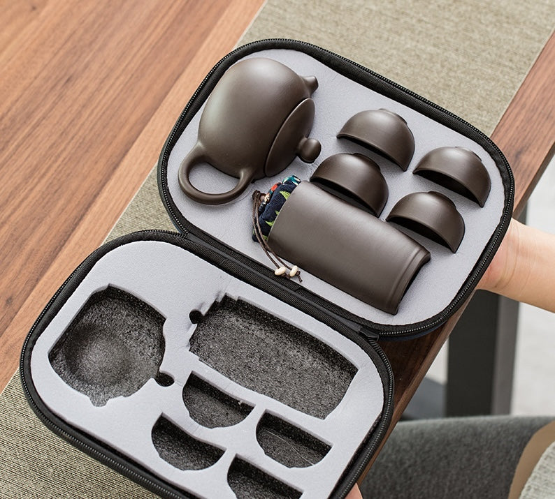 ZenWayfarer Artisan Zisha Travel Set