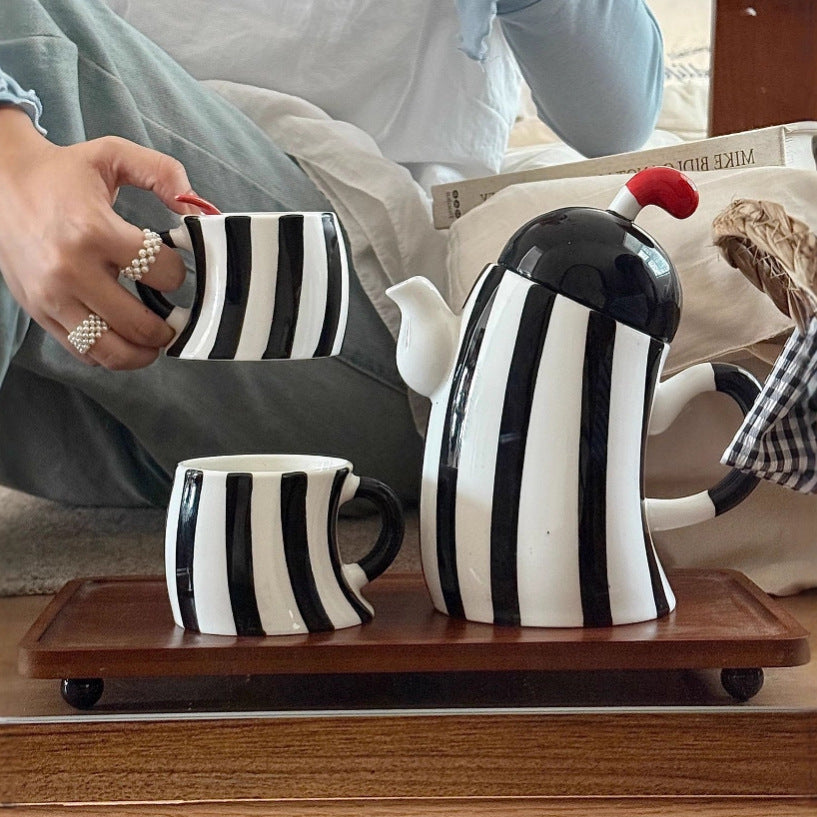 Ceramic Water Set with "Hands-on-Hips" Design