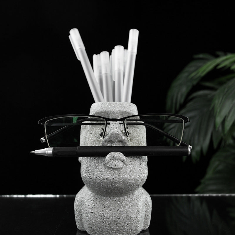 Moai Statue Multi-Functional Organizer