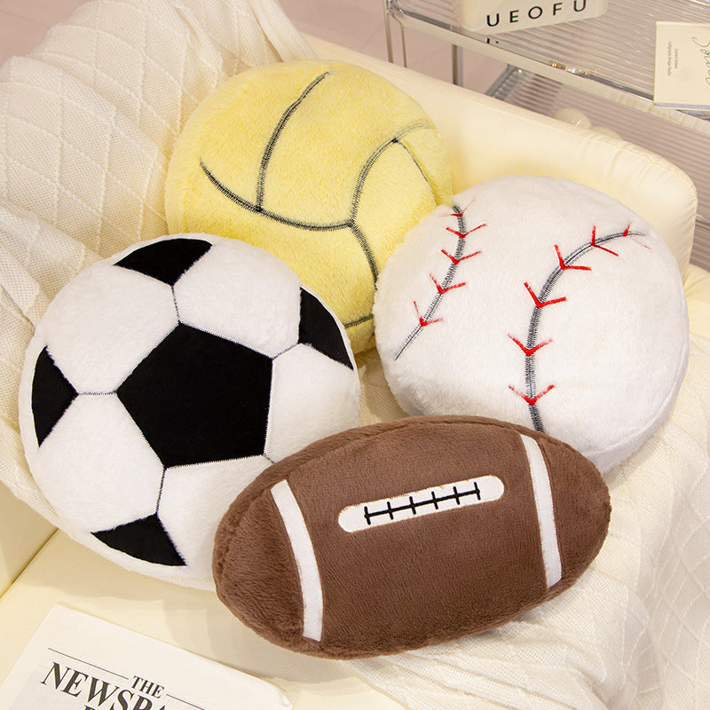 Sports Ball Plush Pillow