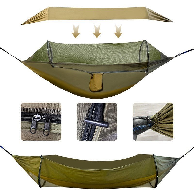 Auto - Open Mosquito Net Hammock with Sunshade - Dear Eastern Lynn