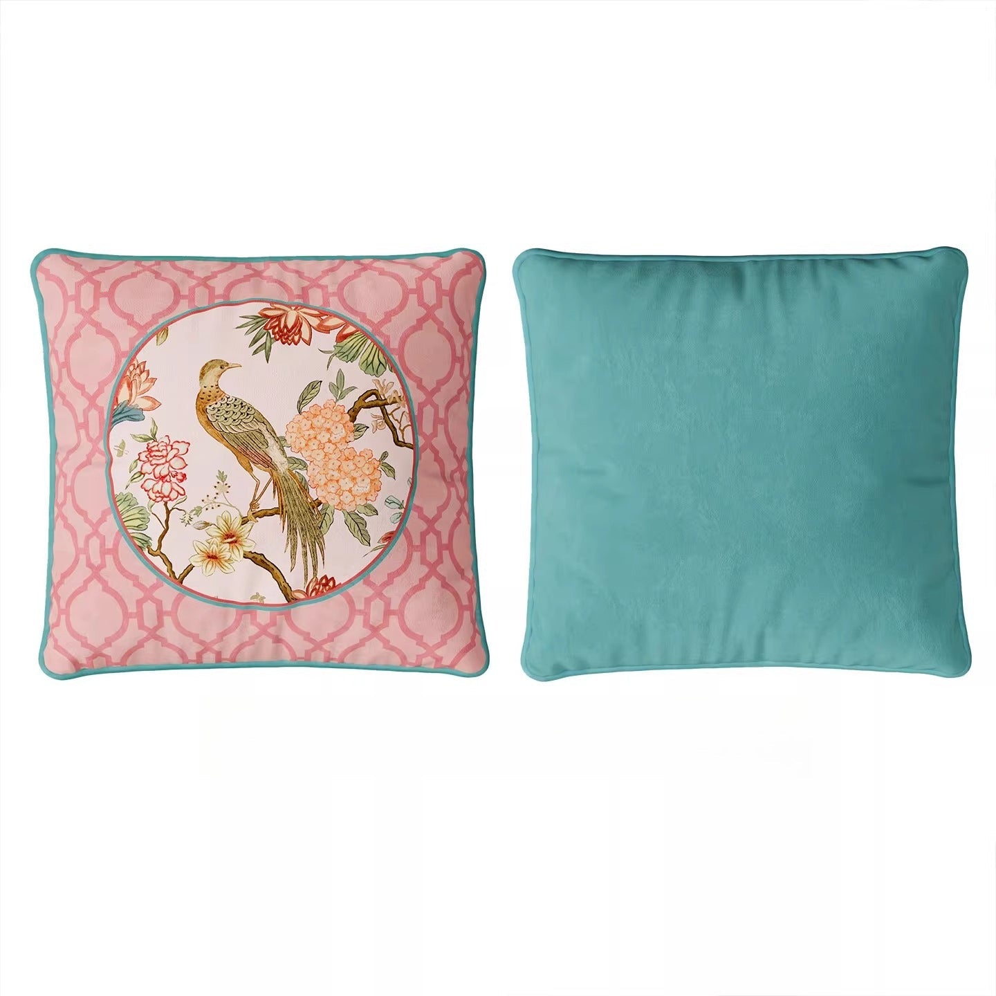 "Brocade of Spring" – Minimalist Velvet Pillow - Dear Eastern Lynn