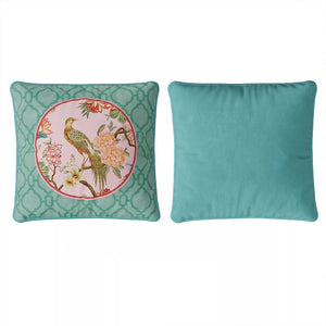 "Brocade of Spring" – Minimalist Velvet Pillow - Dear Eastern Lynn