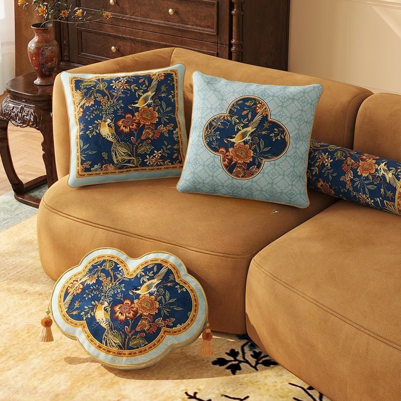 "Celestial Jade" – Sculptural Chennille Pillow System - Dear Eastern Lynn