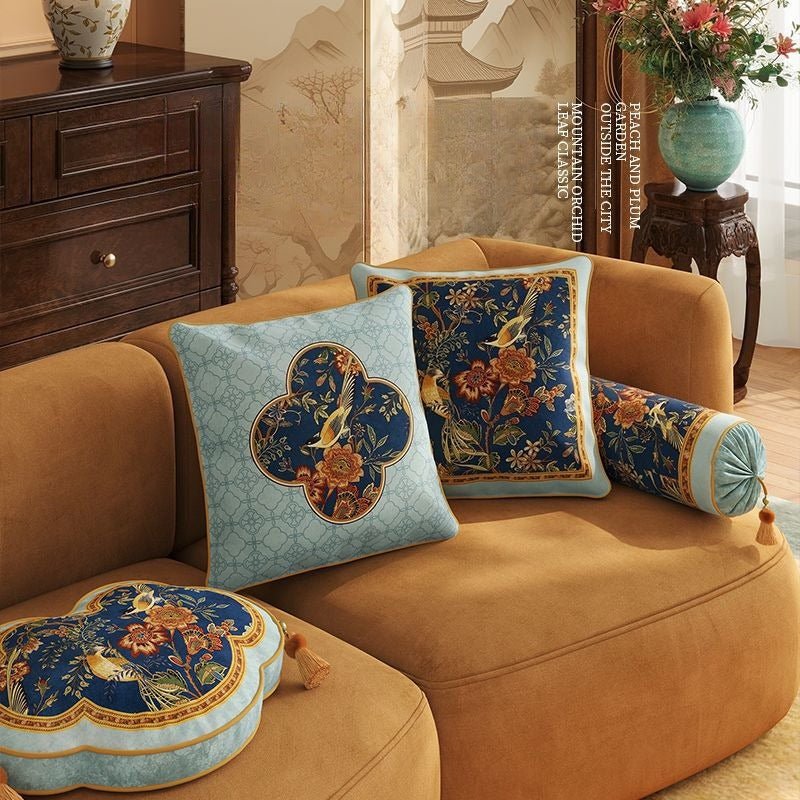 "Celestial Jade" – Sculptural Chennille Pillow System - Dear Eastern Lynn