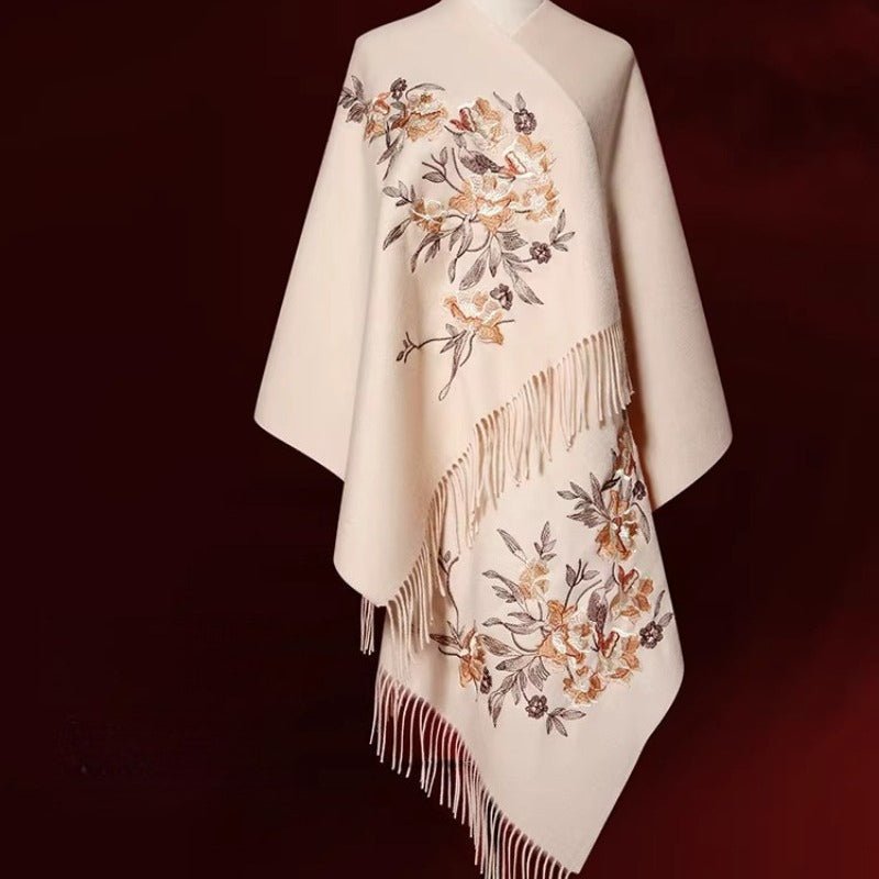 Chinese Luxury 100% Wool Shawl - Dear Eastern Lynn