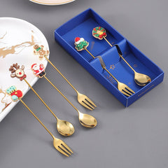 Christmas Character Spoon & Fork Set - Dear Eastern Lynn