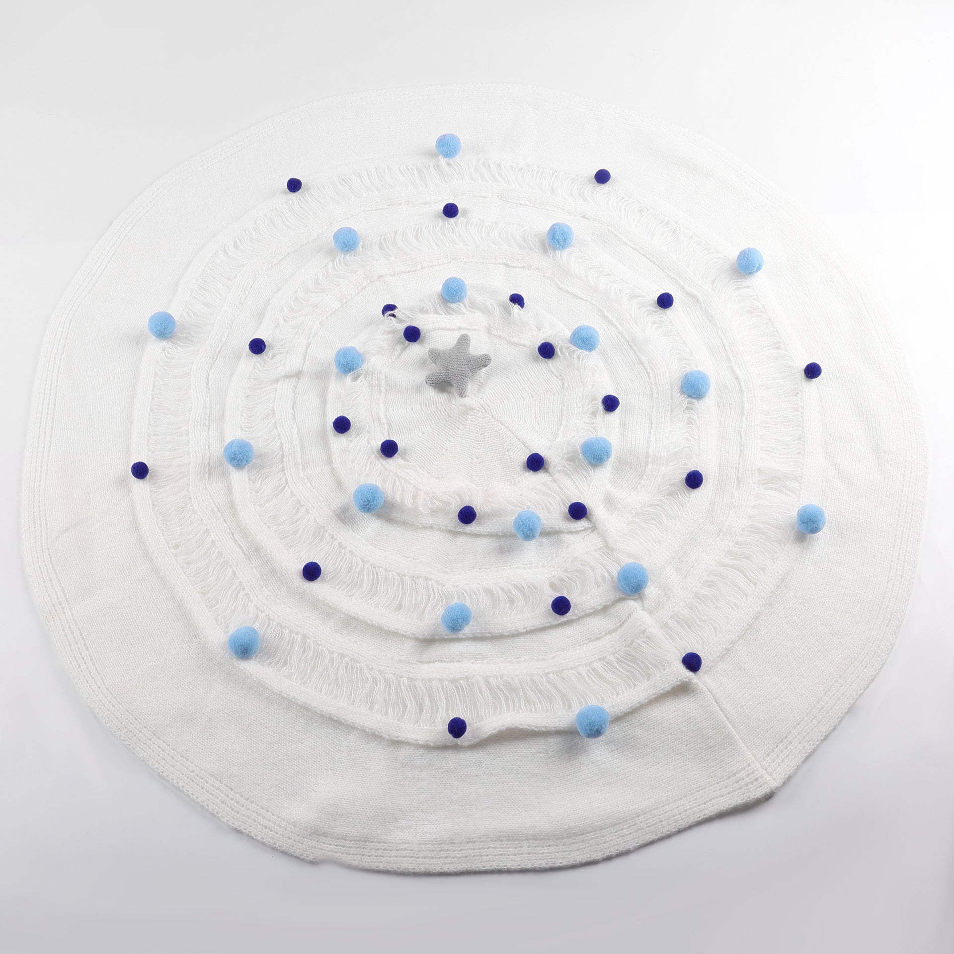 Cross - border ins Christmas tree blanket finished product to send girlfriends gifts Christmas tree blanket handwoven flower blanket nap - Dear Eastern Lynn