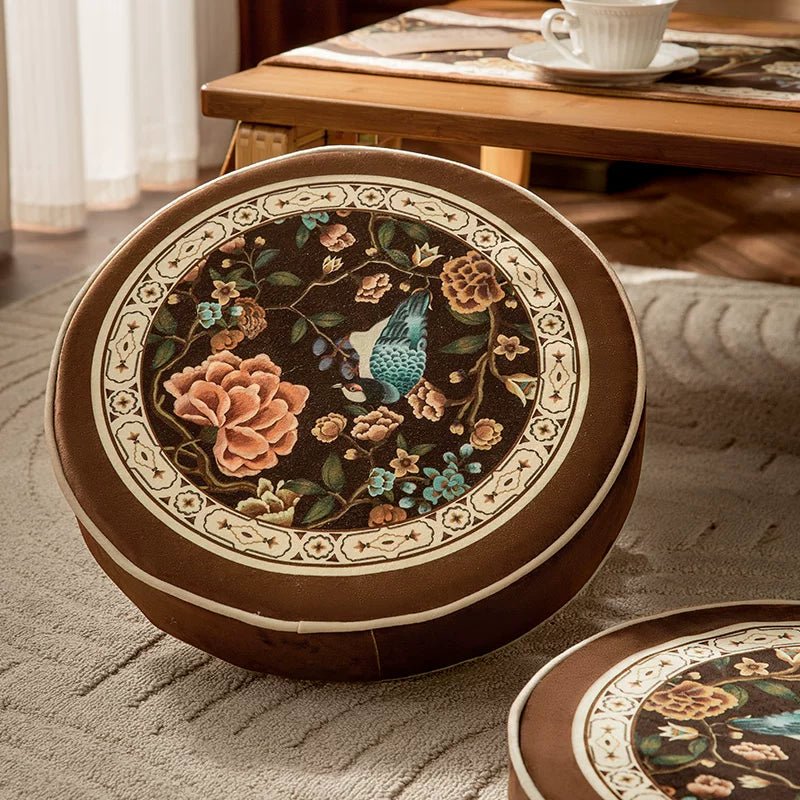 "Fragrant Bloom" Neo - Chinese Meditation Cushion - Dear Eastern Lynn