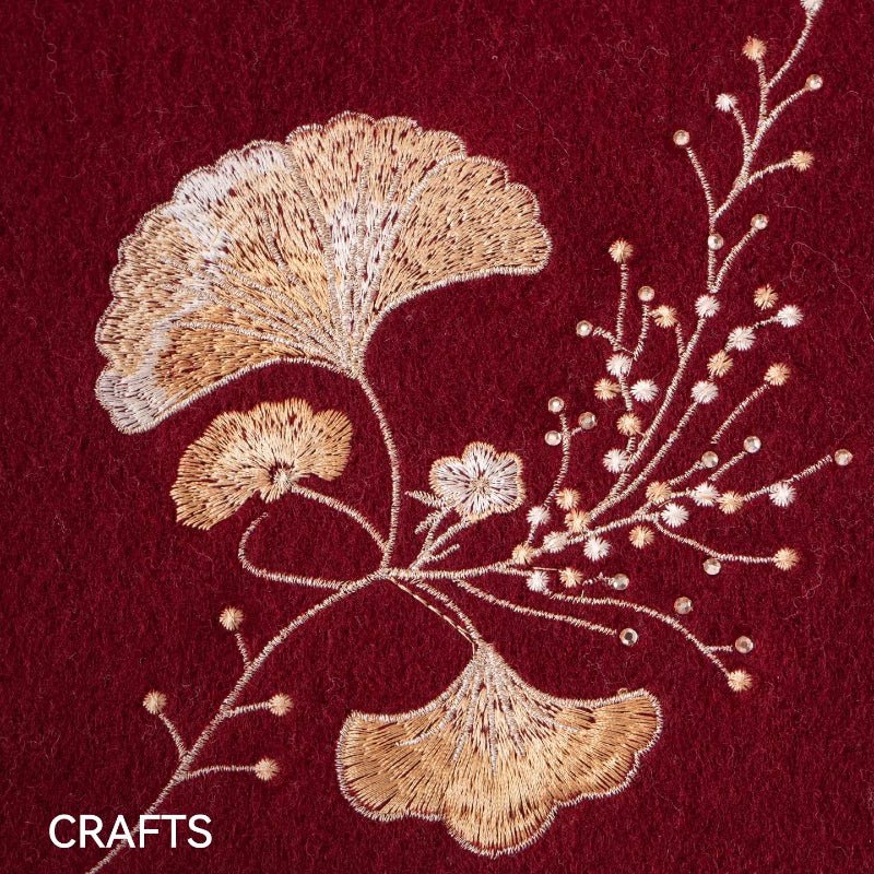 Luxury Wool Scarf with Chinese Floral Embroidery - Dear Eastern Lynn