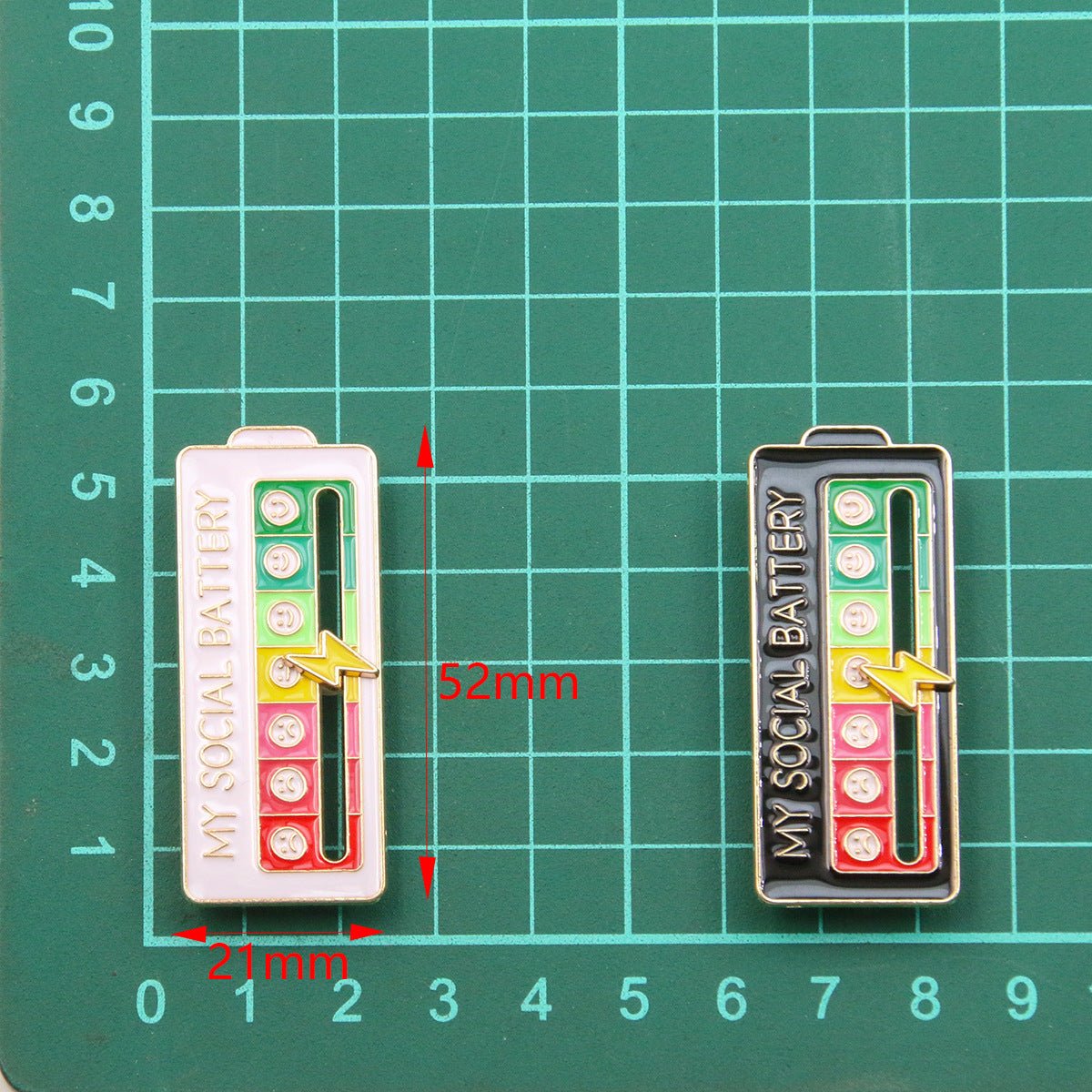 "My Social Battery" Mood Transition Pin - Dear Eastern Lynn