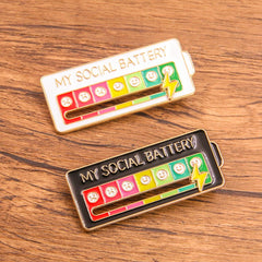 "My Social Battery" Mood Transition Pin - Dear Eastern Lynn